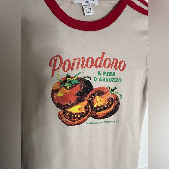 RSQ Girls Pomodoro T Shirt,  Stretchy, Size Small (0284) - Picture 4 of 6